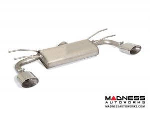 FIAT 124 Performance Exhaust - Non ABARTH - Axle-Back - Muffled - Oval Tips - Ragazzon - 135x90mm